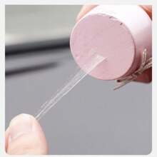 SHOULI 800/1000/片透明圆点双面无残留胶带（100片/卷）无痕贴纸圆形直径0.43英寸气球胶适用于日常办公剪贴簿工艺学校日记无残留胶带 - 透明 - 查看 5