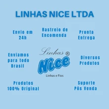 NICE LINES Linha Para Costura Reta 120 Cone De 5000 Jardas - Linhas Nice - VERMELHO - Visão 3