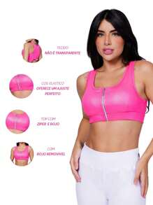 Women Sports Tees & Tanks - Màu Hồng Tươi - Xem 4