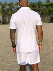 Men Shirt Co-Ords - trắng - Xem 2