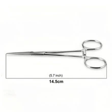 1pc Curved Straight Piercing Pliers Stainless Steel Locking Tweezer Clamps For Fishing Forceps Body Piercing - Silver - View 4