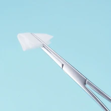 1pc Curved Straight Piercing Pliers Stainless Steel Locking Tweezer Clamps For Fishing Forceps Body Piercing - Silver - View 3