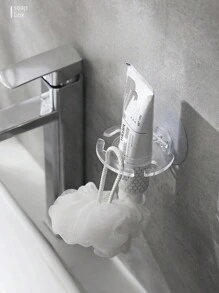 1/2pcs Clear Toothbrush Storage Rack, Wall Mounted Toothbrush Holder For Bathroom Bathroom Accessories - Multicolor - View 4