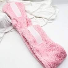 1pc Women's Cat Ear Wide Headband, Adhesive Makeup Headwrap Spa Hair Accessories Bath Hair Band Makeup Head Scarf Facial Washing Sweatband - Black - View 3