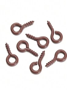 100入/包五彩色5*10mm微型螺旋眼針、眼針鉤、眼針孔子,螺紋扣環,用於首飾製作 - 鐵烤漆羊眼 - 查看 20