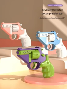 1pc Mini Carrot-Shape Non-Shooting Stress Relief Toy Gun - Multicolor - View 9