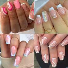 Short Square Almond Coffin Nail Tips - 100Pcs/Box Clear Soft Nail Tips Full Cover Gel Nails False Nails Pre-Shaped Acrylic Press On Nails For Extensions Easy For Home DIY Nail Salon