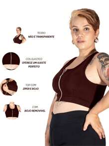 Plus Size Sports Tees & Tanks - Rỉ Nâu - Xem 5