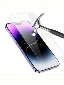 1 Miếng bảo vệ màn hình độ nét cao Full Cover Tương thích với iPhone 15 Pro Max/14/13/12/11 Pro Max/14/15 Plus, Phim bảo vệ bằng kính cường lực Tương thích với iPhone 11/12/13/14/15 - Trong sáng - Xem 4