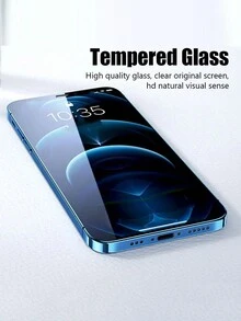 1 Miếng bảo vệ màn hình độ nét cao Full Cover Tương thích với iPhone 15 Pro Max/14/13/12/11 Pro Max/14/15 Plus, Phim bảo vệ bằng kính cường lực Tương thích với iPhone 11/12/13/14/15 - Trong sáng - Xem 3