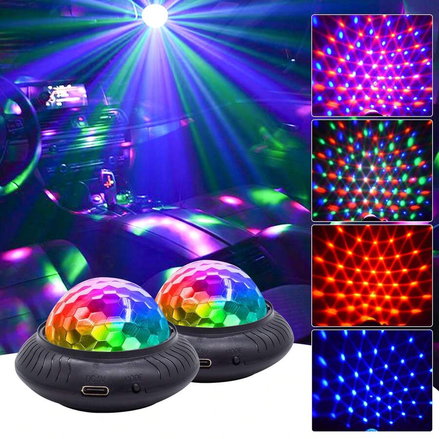 2Pcs 2In1 Nightlight With Star Projection Light VoiceActivated Party