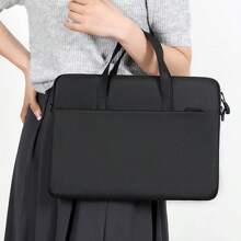 1pc 15-Inch Ultra Thin & Lightweight Laptop Bag, Shoulder & Crossbody Bag - Pink - View 4