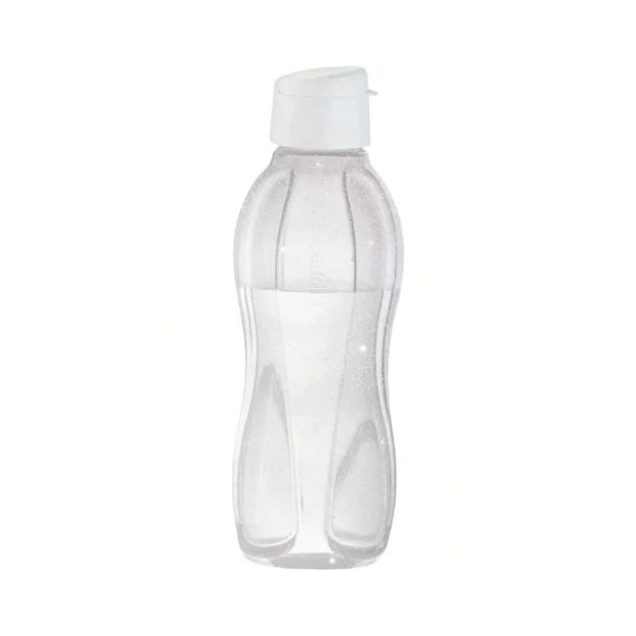 Botella Eco Twist 1 Litro Tupperware para agua y bebidas sin gas - Blanco glitter - Ver 1