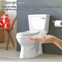 1入陶瓷北極熊馬桶地螺栓帽,馬桶螺栓帽可愛浴室裝飾,有趣的動物主題馬桶小工具易安裝馬桶置換零件 - 白色 - 查看 6