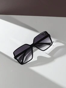 6pcs/3pcs/1pc Women's Oversized Plastic Gradient Color Fashion Eyeglasses Set For Streetwear, Summer, Vacation And Daily Use - Boho Beach Accessories For Women Glasses Shades For Summer Beach Vacation,Outdoor,Travel