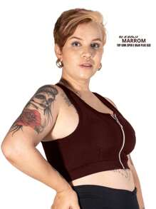 Plus Size Sports Tees & Tanks - Rỉ Nâu - Xem 1