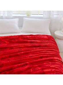 1 Pieza Manta De Cama De Franela Para Uso Doméstico 190*210cm - Negro - Ver 5