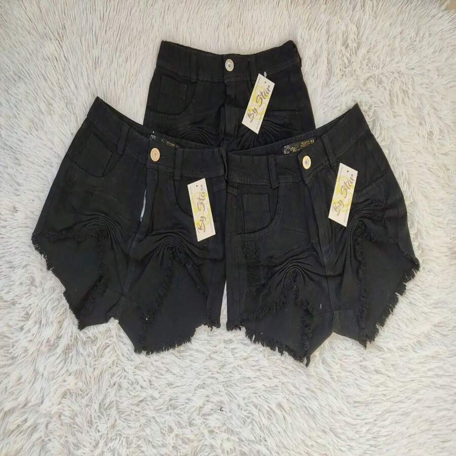 Women Shorts - 黑色 - 查看 1