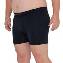 Cueca boxer plus size sem costura Trifil Ref.: 4411 - Chumbo - Visão 4