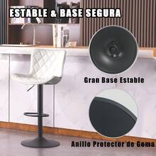 Sillas De Cocina Bancos Para Barra Taburetes De Bar - Blanco - Ver 5