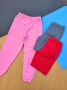 Tween Boys Pants - 玫紅色 - 查看 3
