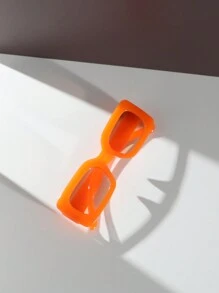 6pcs/1pc Women's Square Shaped Fashionable Various Styles & Colors Cute, Fashionable, Street-Style, High-End, Personalized Summer Dopamine Y2k Eyeglasses Set Suitable For Daily Wear, Vacation, Parties, Outdoor Activities - Female Accessory Beach Accessories For Women Glasses Shades For Summer Beach Vacation,Outdoor,Travel