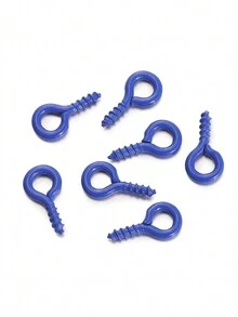 100入/包五彩色5*10mm微型螺旋眼針、眼針鉤、眼針孔子,螺紋扣環,用於首飾製作 - 鐵烤漆羊眼 - 查看 19