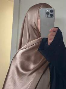 1 Box Women's Crinkled Satin Muslim Hijab With Box Packing - Multicolor - View 8