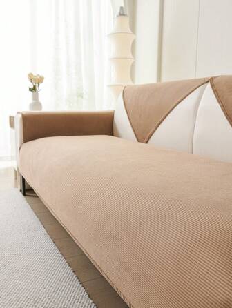 1入家用沙發墊,現代極簡風格防滑沙發座套,防塵,防污,全季機洗沙發保護器