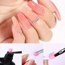 Short Square Almond Coffin Nail Tips - 100Pcs/Box Clear Soft Nail Tips Full Cover Gel Nails False Nails Pre-Shaped Acrylic Press On Nails For Extensions Easy For Home DIY Nail Salon