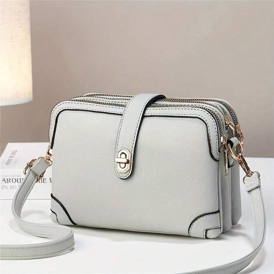 3-Pocket Women Clutch Bag, 2025 New Design One Shoulder Crossbody Bag, Small Wallet & Phone Purse