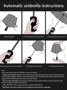 Travel Windproof Umbrella Compact, Automatic Open Close Folding Umbrella For Rain, Large Anti-UV Protection Umbrella For Women Men For School,Office,Household,Travel, Back To School Supplies Summer Cooling,Beach,Travel