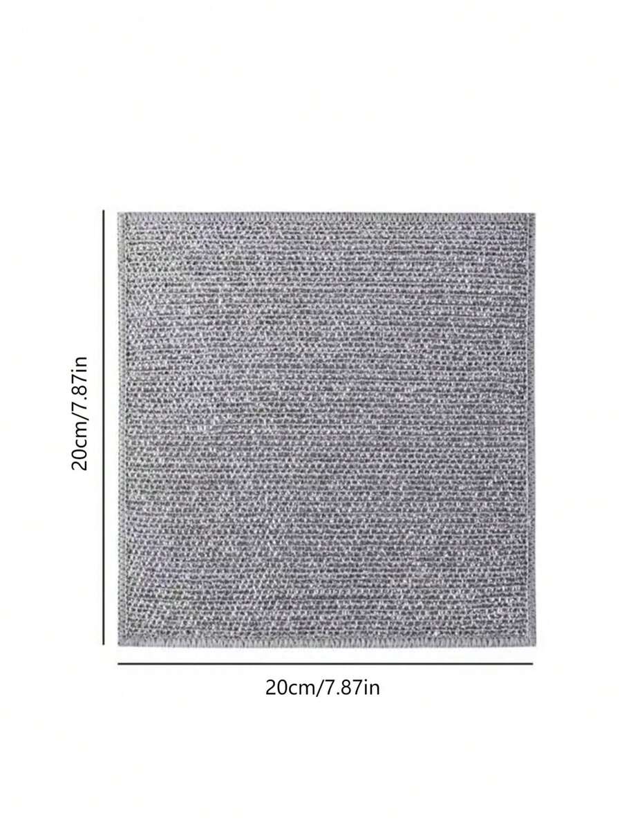 10pcs Steel Wire Cleaning Cloth, Wet And Dry Dual Use, Strong Decontamination, Non-Damaging To Layers, Quick-Drying And Durable, Suitable For Various Scenes - Multicolor - View 1