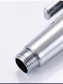 Ducha Higiênica Para Banheiro Completa Luxo Metal Inox núcleo da válvula de cobre 1,2m Chuveirinho Privada - Prata - Visão 4
