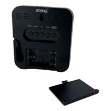 Relógio Digital Led Temperatura Alarmes Usb Mesa E Parede LE2164 - Preto - Visão 5