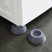 4入組通用防震腳墊洗衣機橡膠墊防震墊烘乾機冰箱底座固定防滑墊,家具防潮墊 - 灰色 - 查看 1