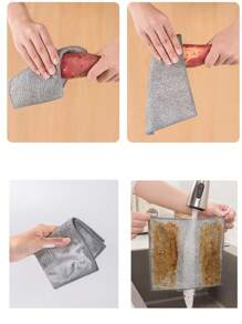 10 cái Dây thép Vải làm sạch , Ướt Và Khô Sử dụng Kép , Mạnh mẽ Khử nhiễm , Không hư hại Đến Lớp , Sấy khô nhanh Và Bền chặt , Thích hợp Đối với Nhiều loại - Nhiều màu - Xem 3