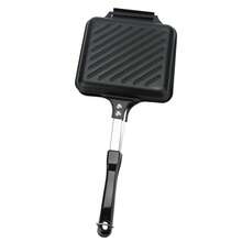 Sándwichera Universal De Hierro Desmontable Con Recubrimiento Antiadherente Resistente A Alta Temperatura, Molde Para Tostar Y Hacer Sándwiches Por Los Dos Lados Para Asar Y Tostar - Negro - Ver 4