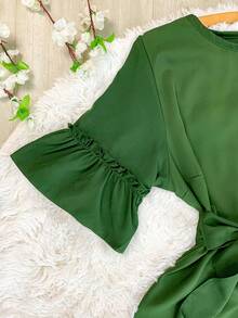 Women Dresses - 軍綠色 - 查看 2