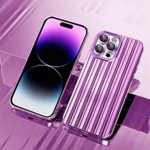 電鍍流動閃亮工藝iphone保護殼-採用耐摔、防刮特性的耐用tpu材料,配備相機鏡頭,是時尚、生日、聖誕、萬聖節的理想禮物 - 紫色 - 查看 1