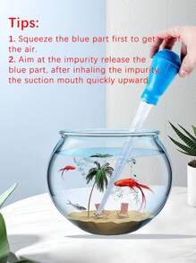 1pc Aquarium Water Change Vacuum Cleaner, Suitable For Cleaning Debris And Waste For All Types Of Fish Tanks And Aquariums