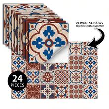 Phong cách châu Âu Dán tường , Tự dính Đối với Nhà  Đồ trang trí Phòng bếp Phòng tắm Phòng ngủ Phòng khách Phòng ăn , Không thấm nước , Dầu Và Bằng chứng độ ẩm , Trang trí Ngói Hình dán , Tường Cải tạo Sàn nhà Hình dán Đối với Nhà  Trang trí - Màu Đỏ Sâu - Xem 9