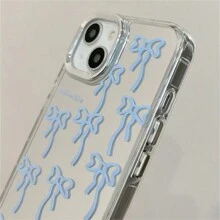 苹果手机壳 Iphone 16 蓝色蝴蝶结镜面 Iphone 手机壳兼容 iPhone 14promax/14pro/14、Iphone 15promax/15pro/15、Iphone 13promax/13pro/11/12/11promax/13 和 Ins - 彩色 - 查看 5