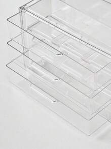 1个透明塑料桌面抽屉收纳盒，3/5/7/9/16个隔层可选，适用于桌面文具收纳 - 無色 - 查看 11