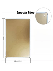 1pc Vintage Metal Sign - Retro Tin Sign - Dessert Food Theme - For Decorating Walls In Kitchen, Bakery, Cafe, Restaurant, Sign Size 12*8 Inches - Multicolor - View 10