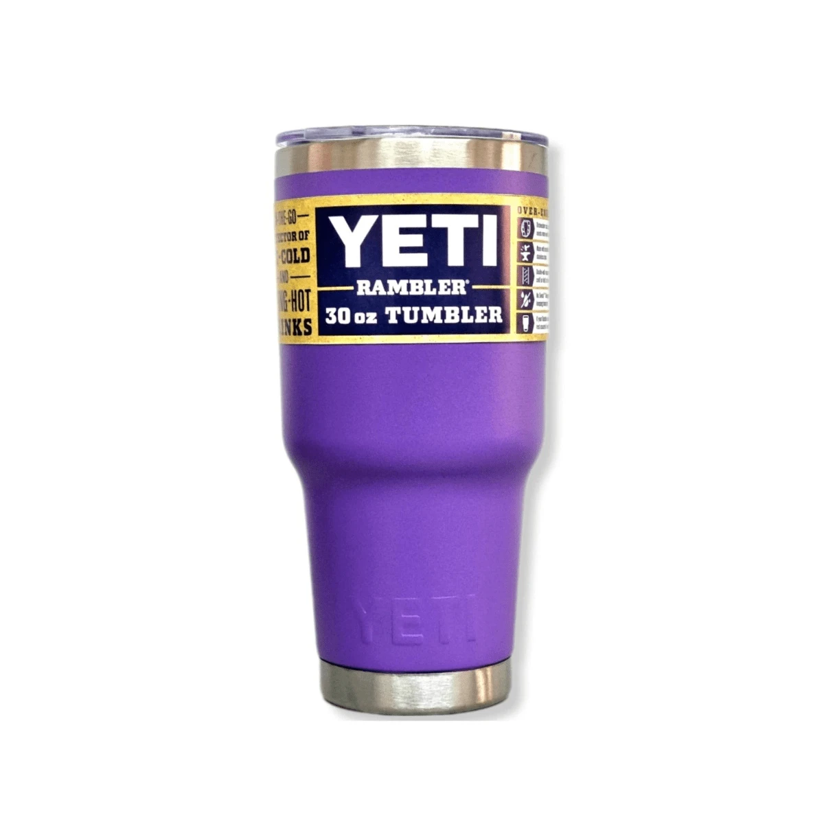 YETI TYPE Cup For Coffee 887 Ml/30 Oz, Coffee Mug With Thermo-Insulating Stainless Steel Lid VARIOUS COLORS - Purple - View 1