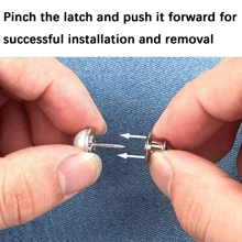 1 Set Of Punch-Free Creative Waist Buckles, Detachable, Adjustable And Easy To Install, Jeans Waist Adjustment Buckles. - White 1 - View 6