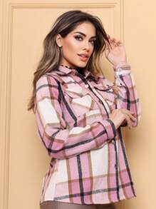 Women Coats - 粉色 - 查看 4