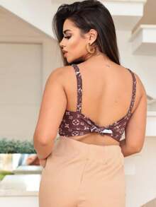 Women Shorts - 米色 - 查看 2