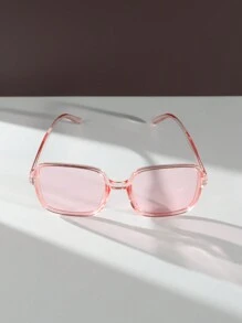 6pcs/3pcs/1pc Women's Oversized Plastic Gradient Color Fashion Eyeglasses Set For Streetwear, Summer, Vacation And Daily Use - Boho Beach Accessories For Women Glasses Shades For Summer Beach Vacation,Outdoor,Travel